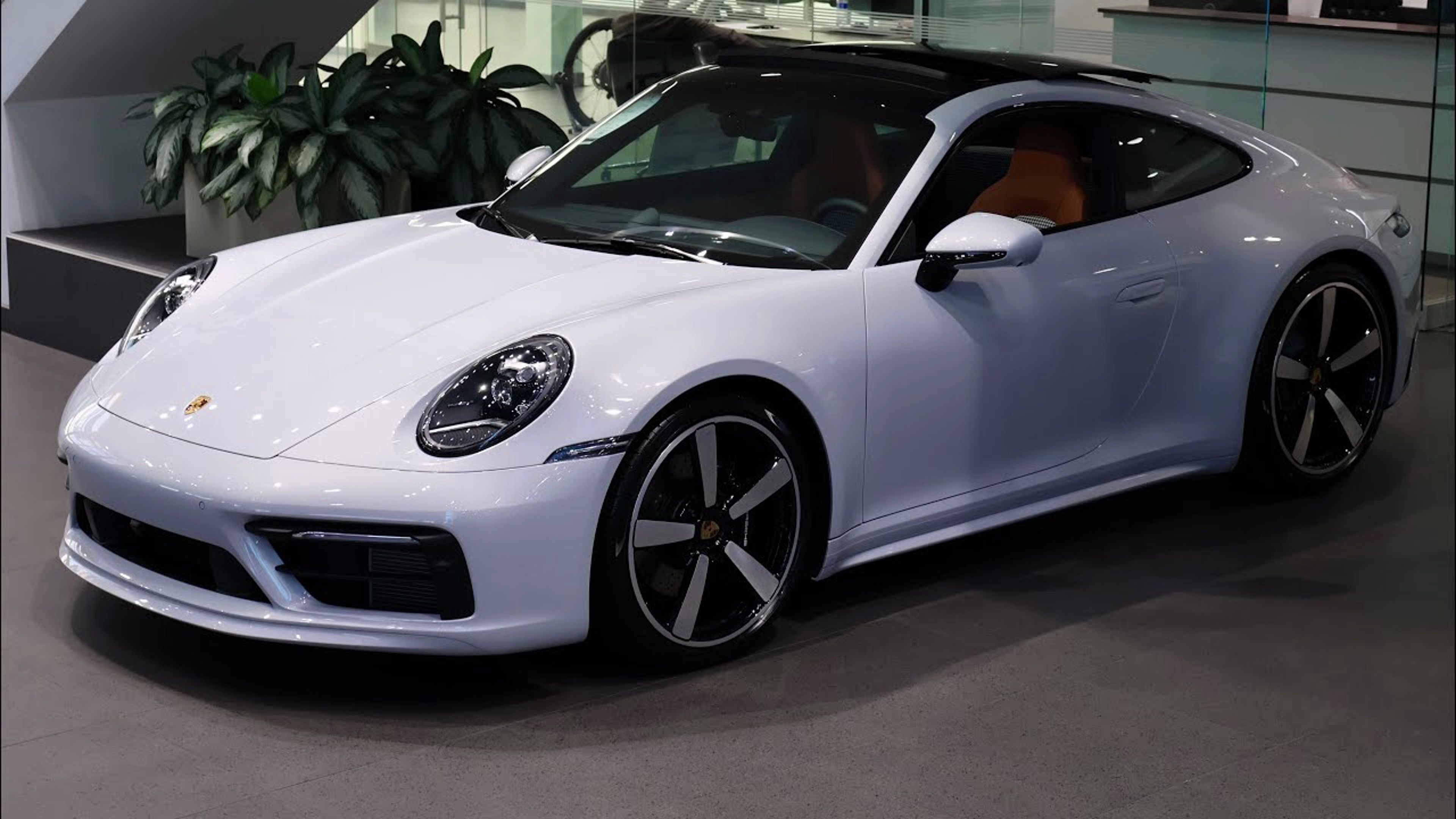 【4k鉴赏】罕有冰灰保时捷 911 carrera 4s - ice grey porsche 911