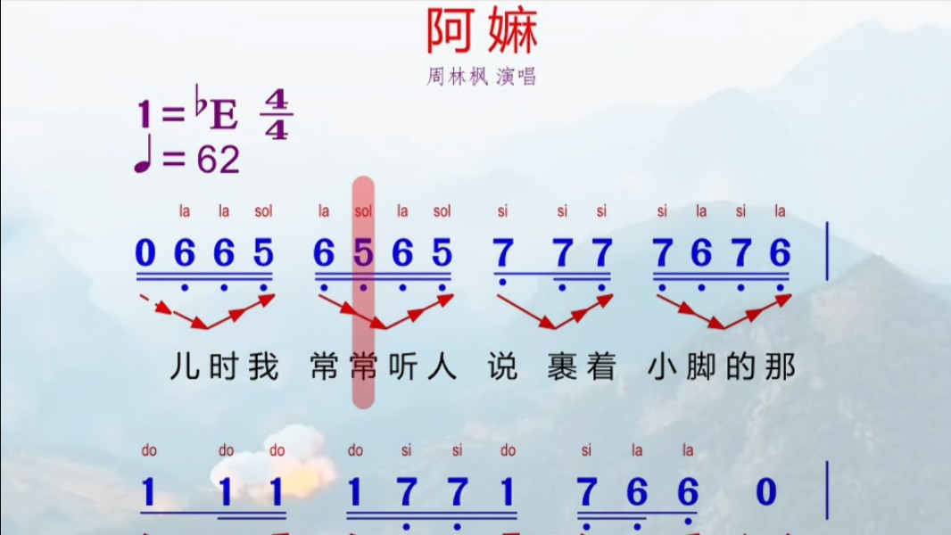 动态简谱配原唱.周林枫的这首歌曲,讲述了一个悲壮的故事.