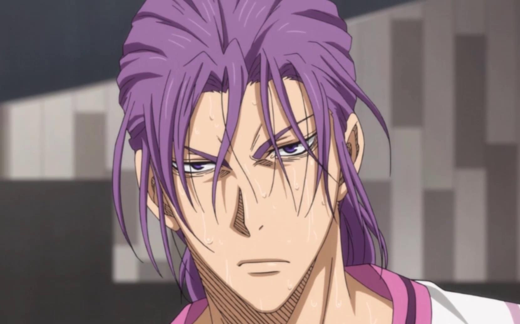 给我一个发带,我能变得超帅,扎起头发的紫原就是帅