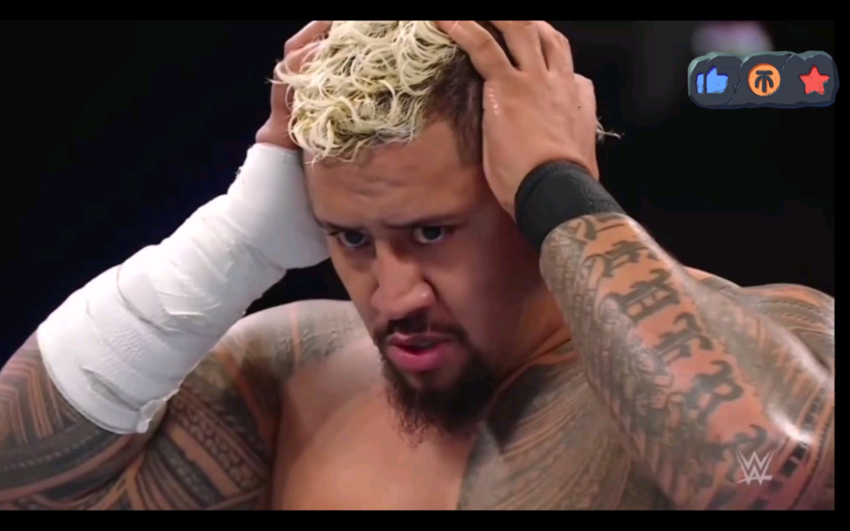 wwe(5月2日)raw 赛斯罗林斯 vs 酋长家族索罗 保罗海曼