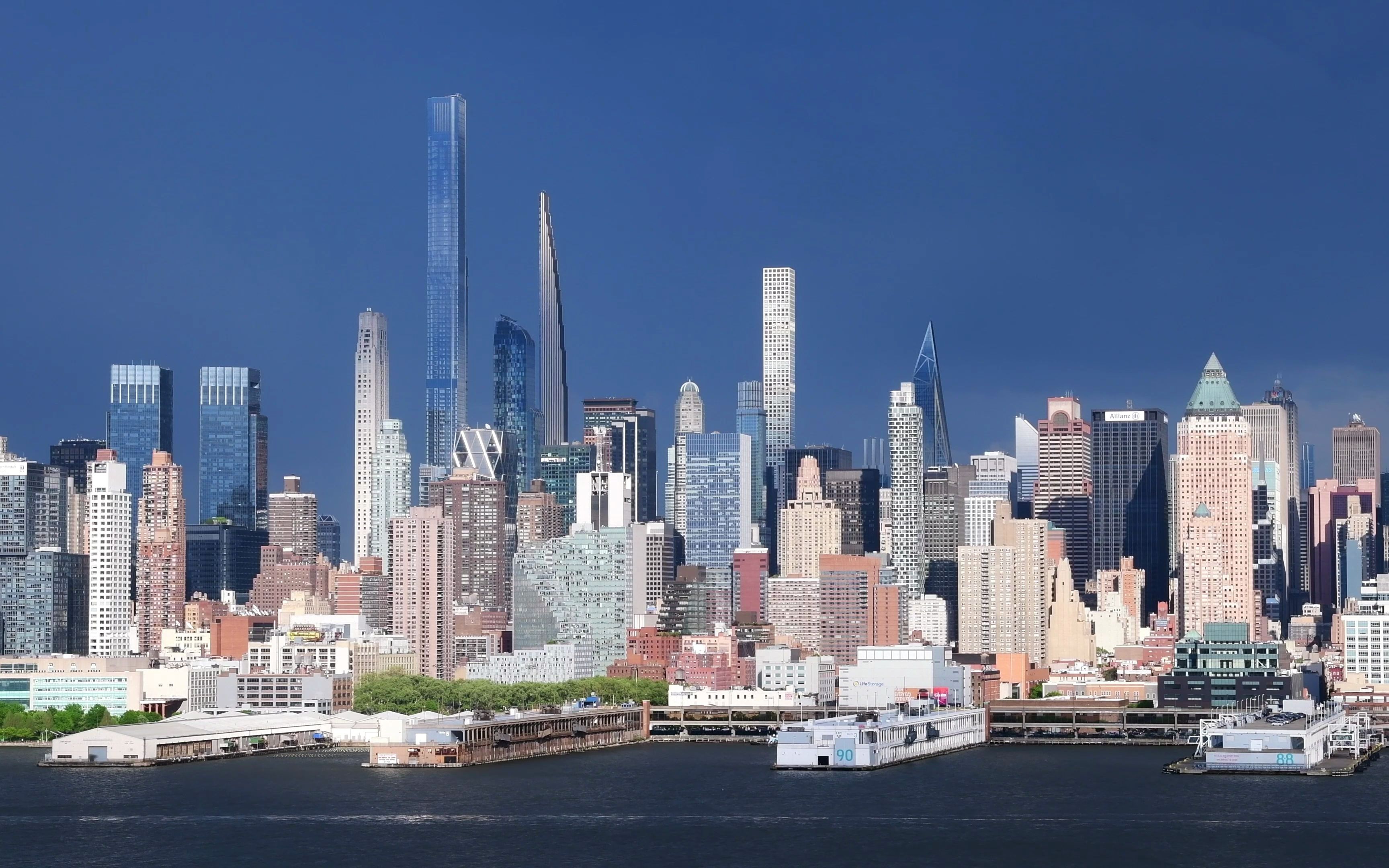 【4k超高清-美国】暴雨前纽约曼哈顿天际线(2022.5.25)