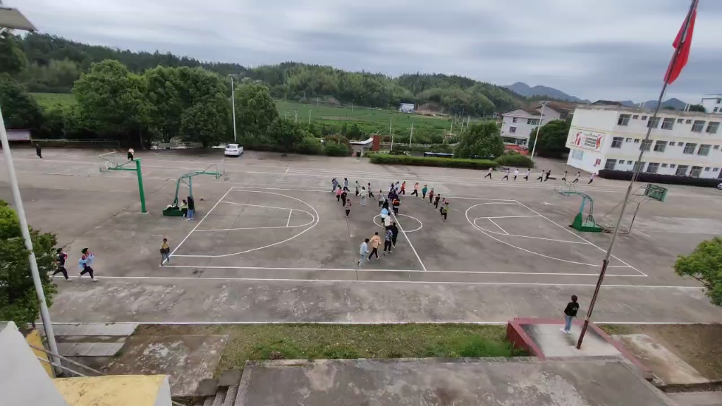 游洋中学跑操!