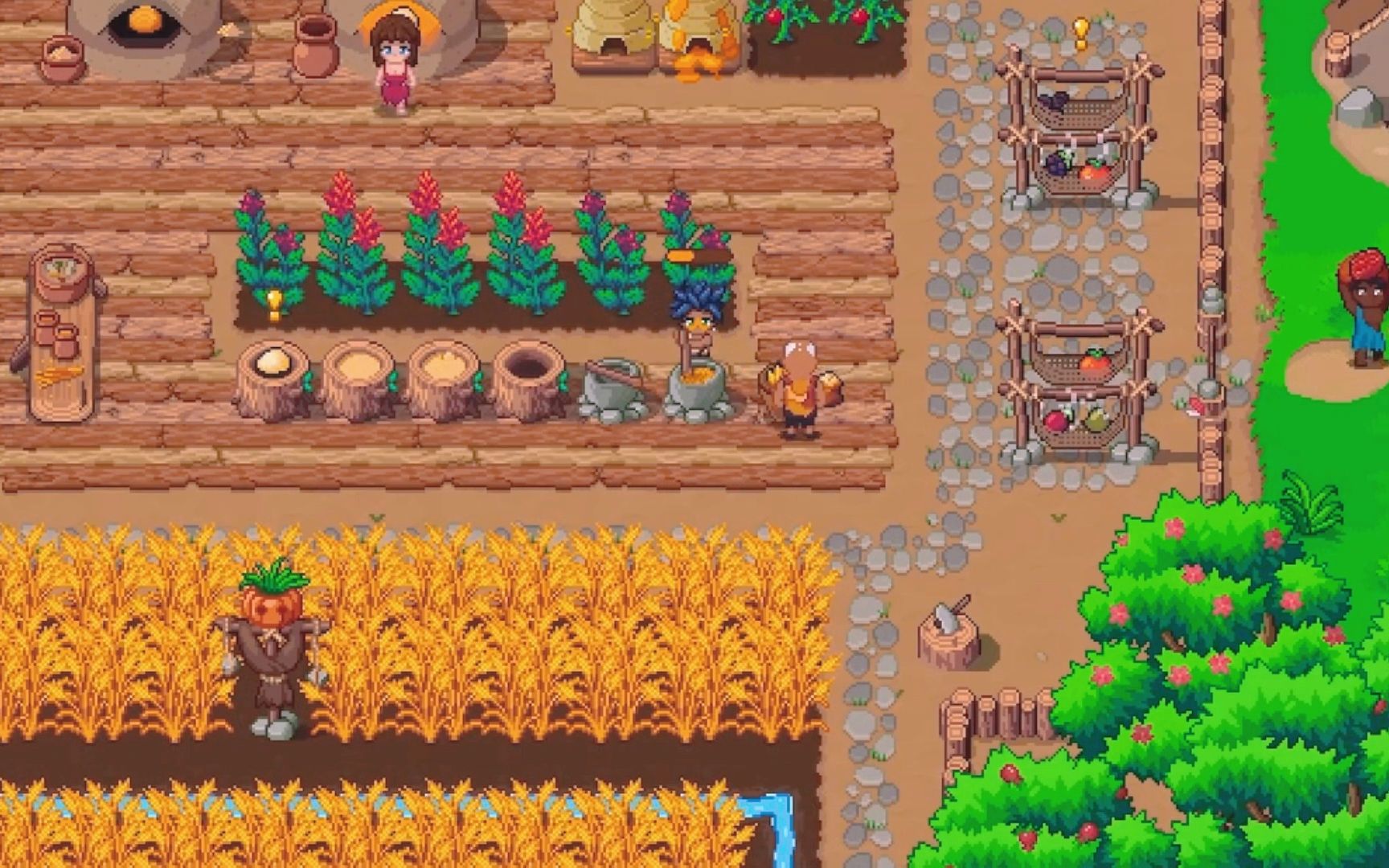 一款内容非常丰富联机模拟生存游戏《roots of pacha》