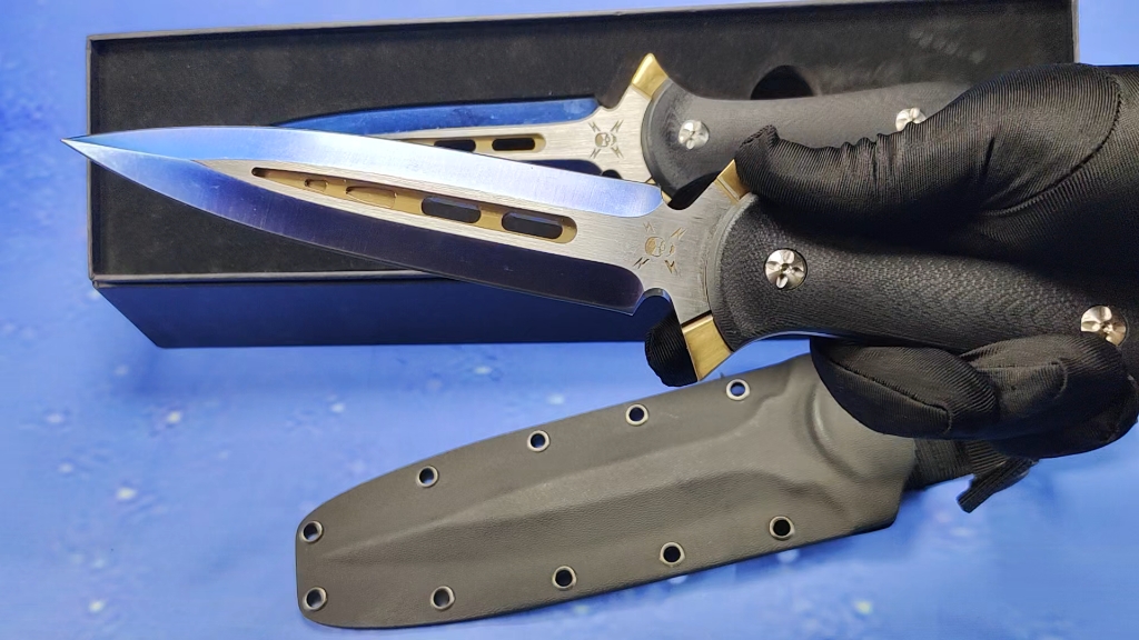 超厚蓝色双刃匕首-幻影双锋