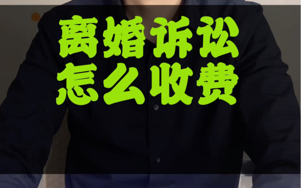 离婚打官司要交多少钱诉讼费哔哩哔哩bilibili