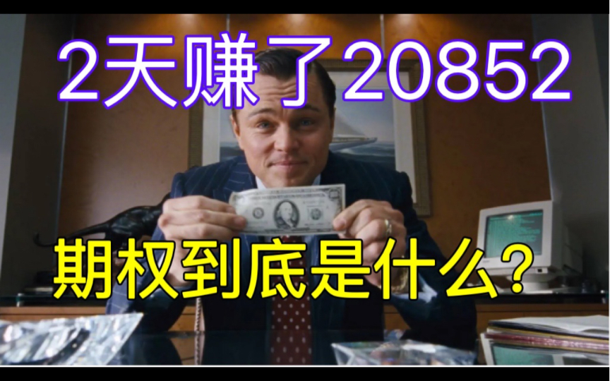 全职炒股养家之 2天赚了20852 期权到底是个什么东西?哔哩哔哩bilibili