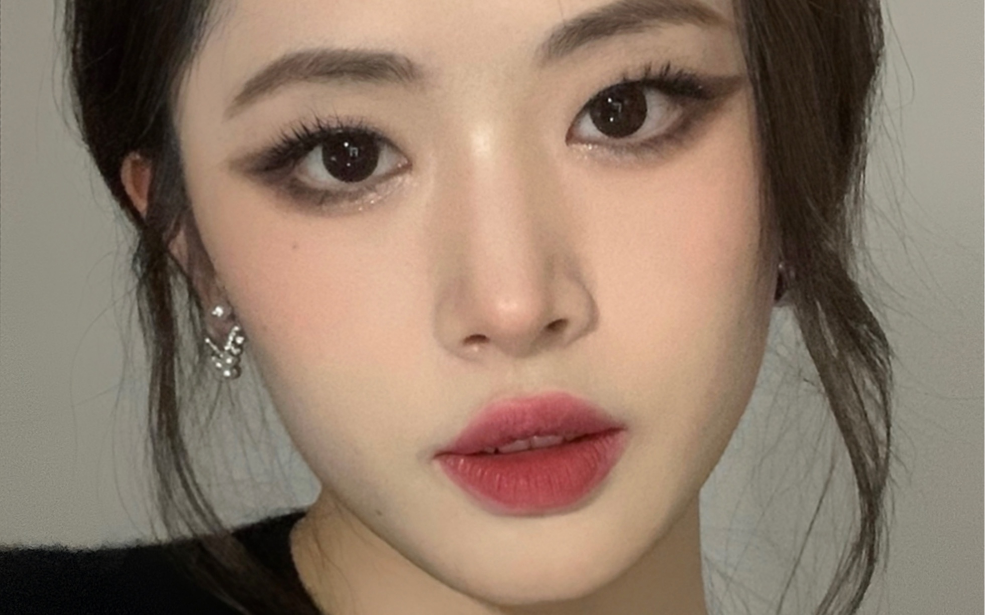 内双·单眼皮网感烟熏妆韩系低像素氛围感97