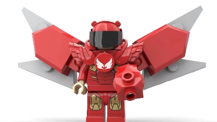 乐高积木moc战队人仔创意拼搭