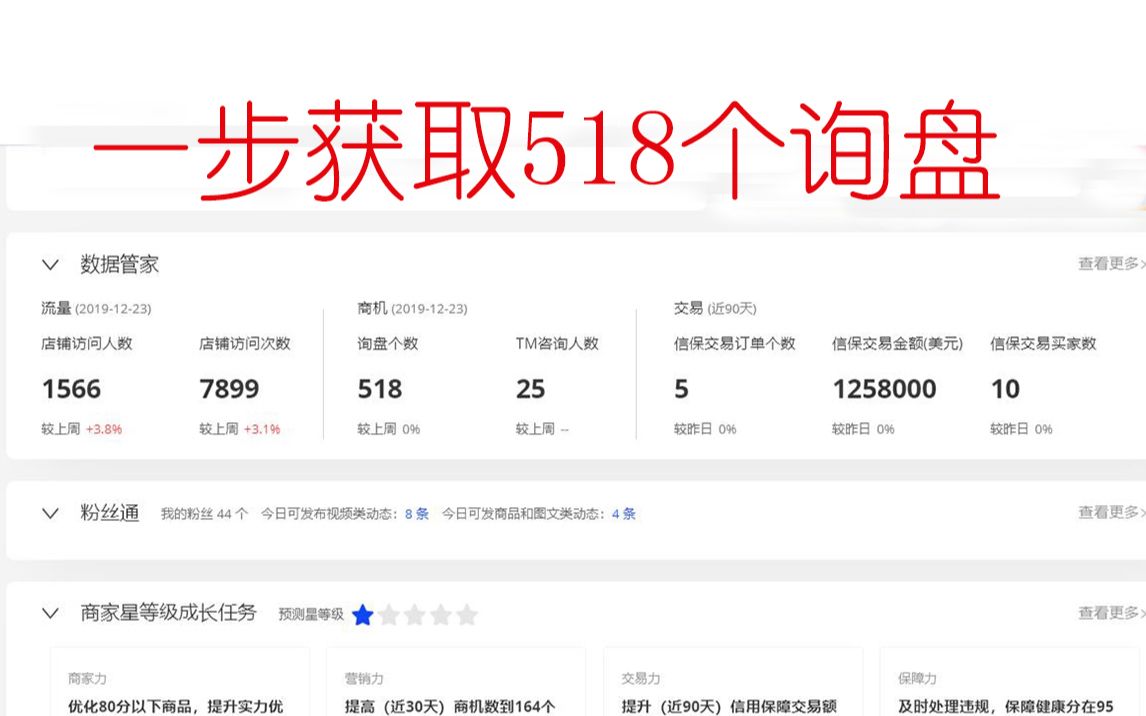 Alibaba阿里巴巴国际站,一步获取518个询盘哔哩哔哩bilibili