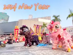 Download Video: 香港元旦龙狮节/舞狮表演2024 New Year's Day Lion Dance, Hong Kong