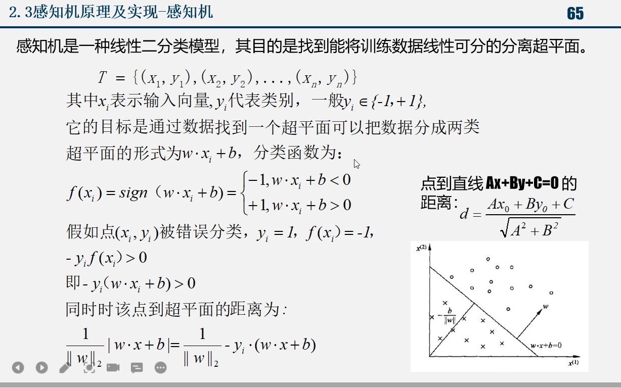 2.3感知机原理及实现哔哩哔哩bilibili