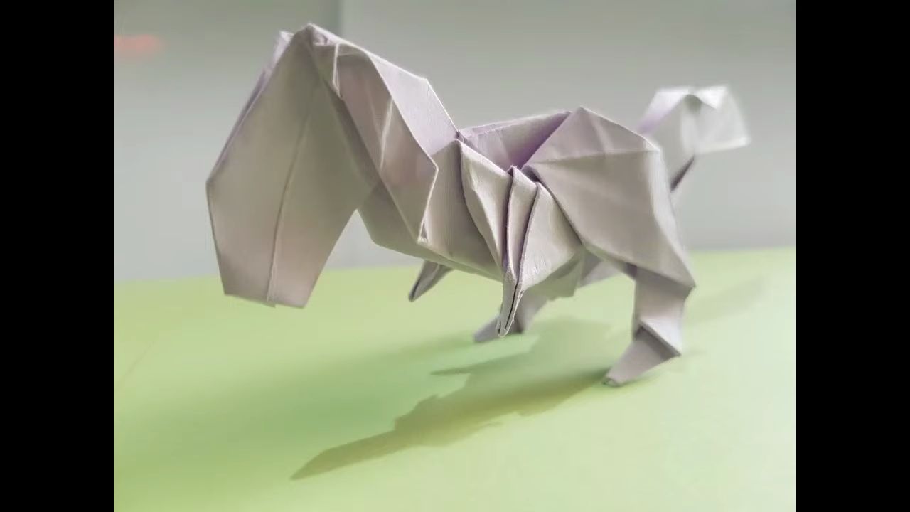 【ouwen tjen】霸王龙折纸教程origami dinosaurus - tyrannosaurus