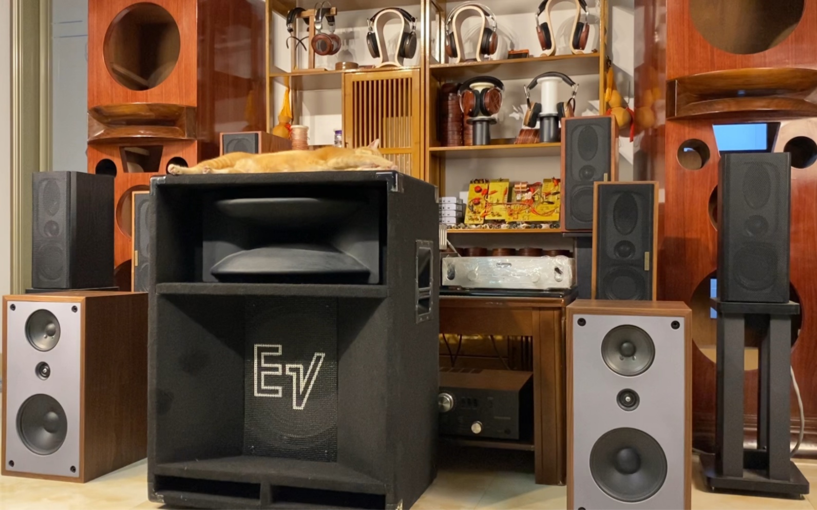 虫三当解码前级接后级推美国ev音箱录音.