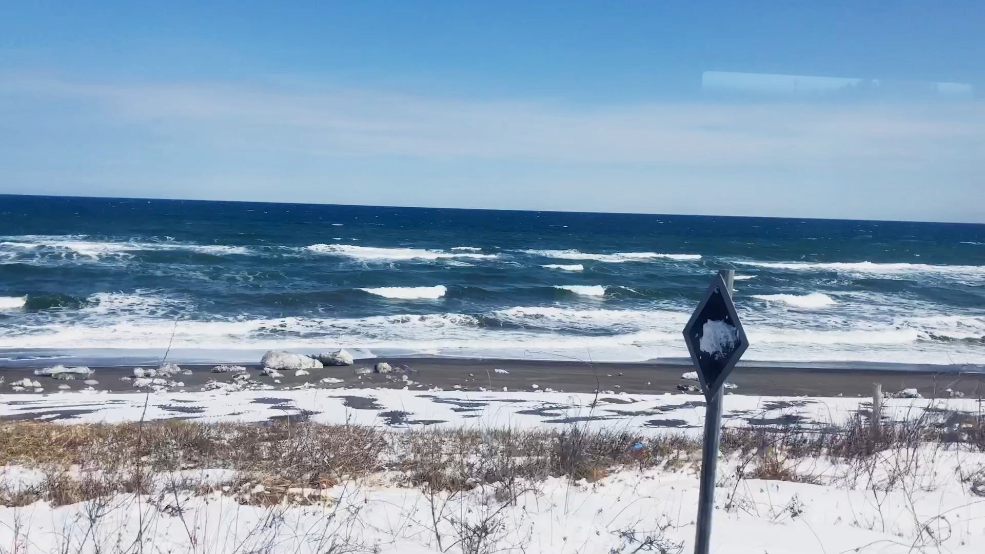 冬季的鄂霍次克海,北海道道东的绝美雪景