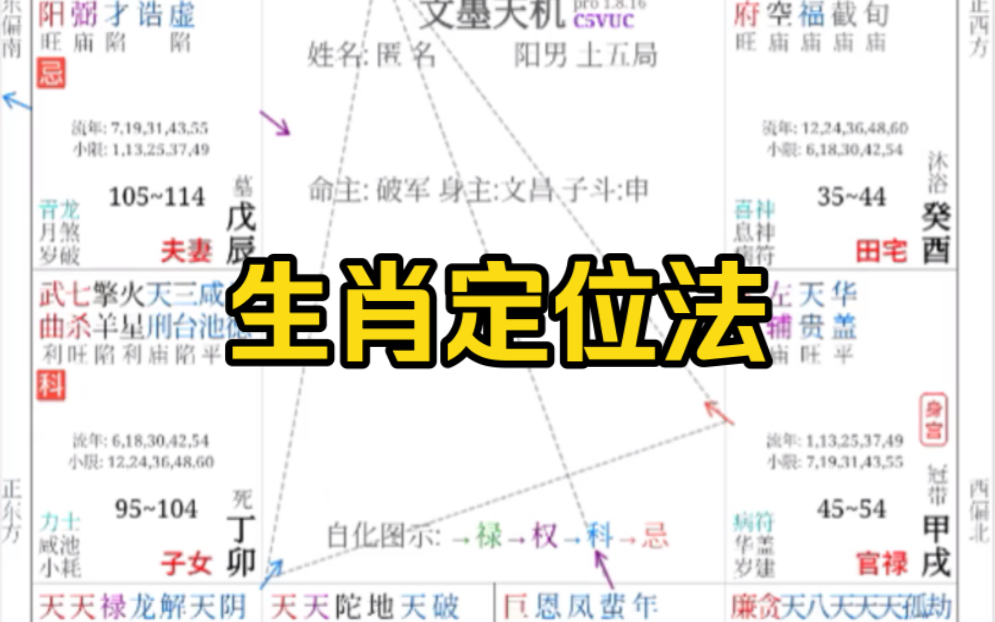 紫微斗数:生肖定位法?通过你的盘看别人哔哩哔哩bilibili