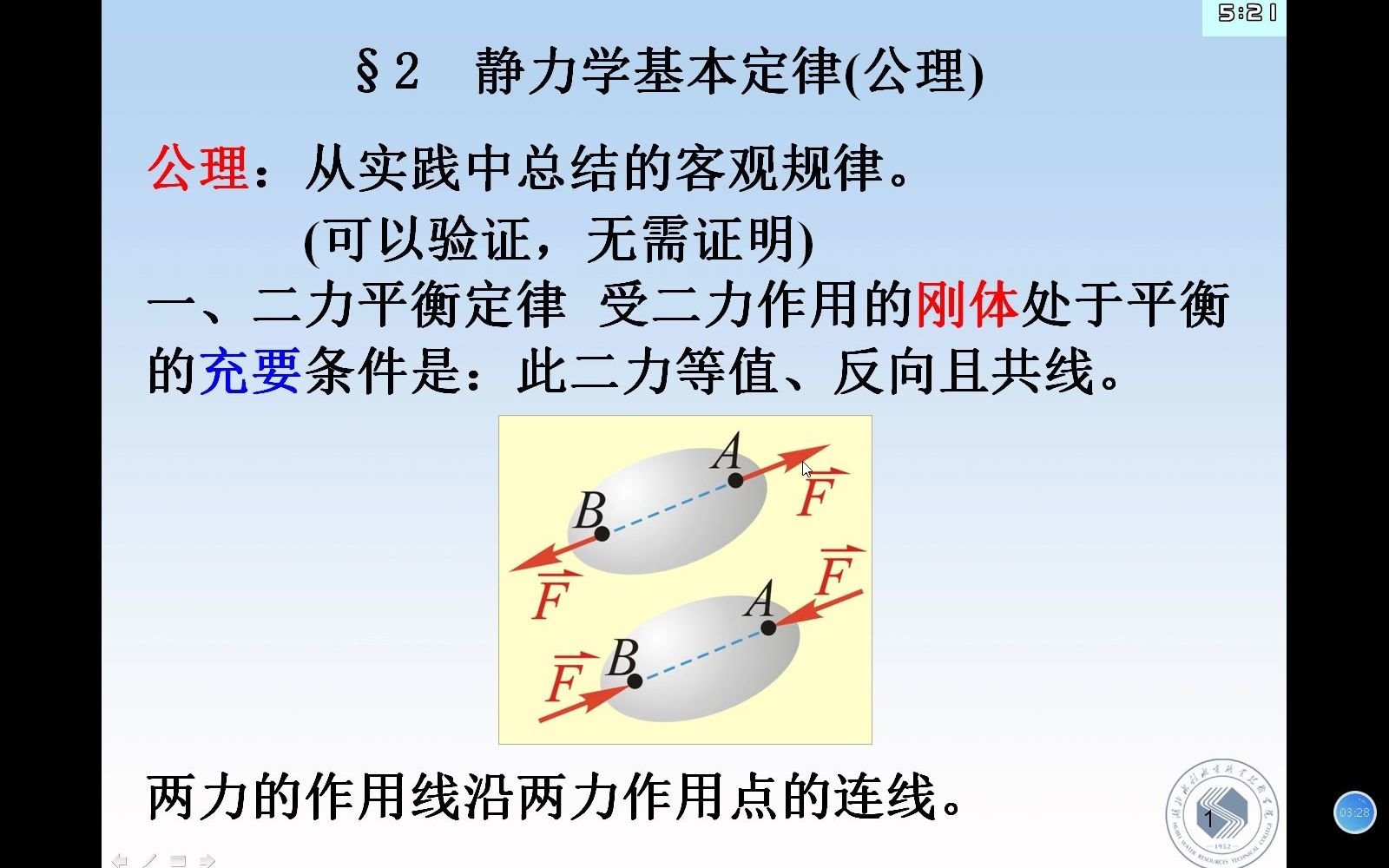 [图]工程力学-2静力学公理