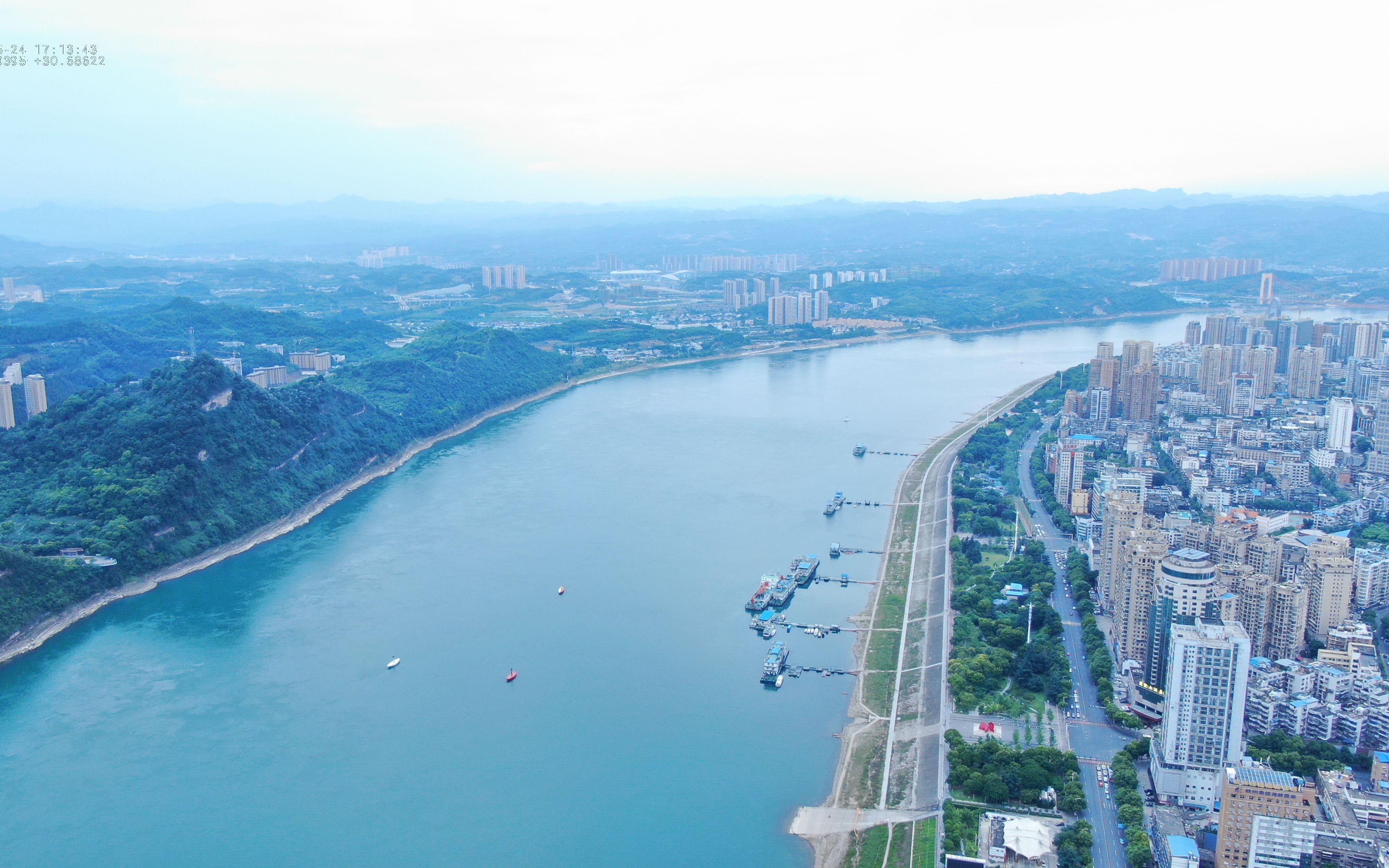 vlog3航拍夷陵长江大桥