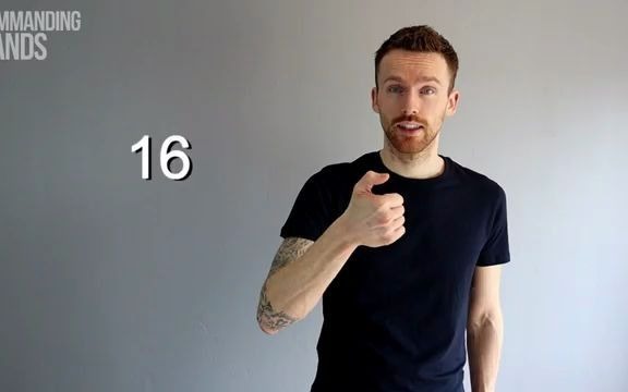 英国手语数字的表达--bsl how to sign numbers