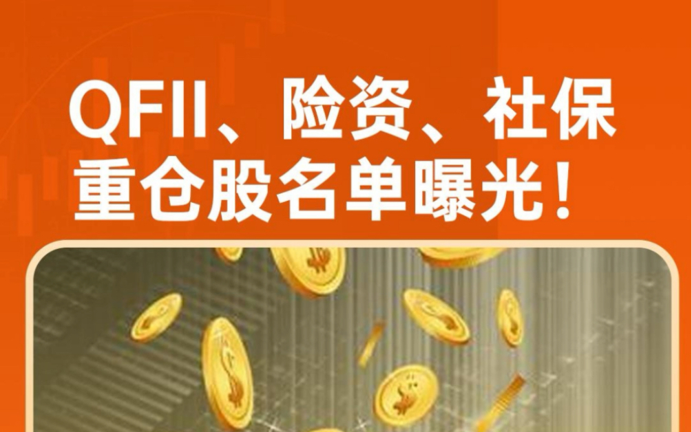 QFII、险资、社保重仓股名单曝光!哔哩哔哩bilibili