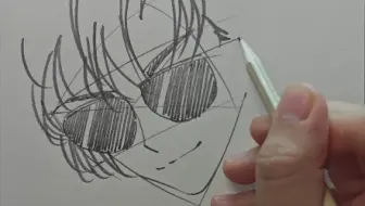 画前甩一甩 教大家画个黑瞎子