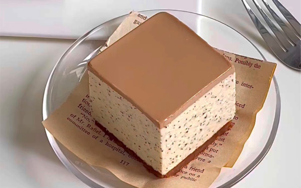 焦糖伯爵红茶芝士慕斯蛋糕|免烤箱