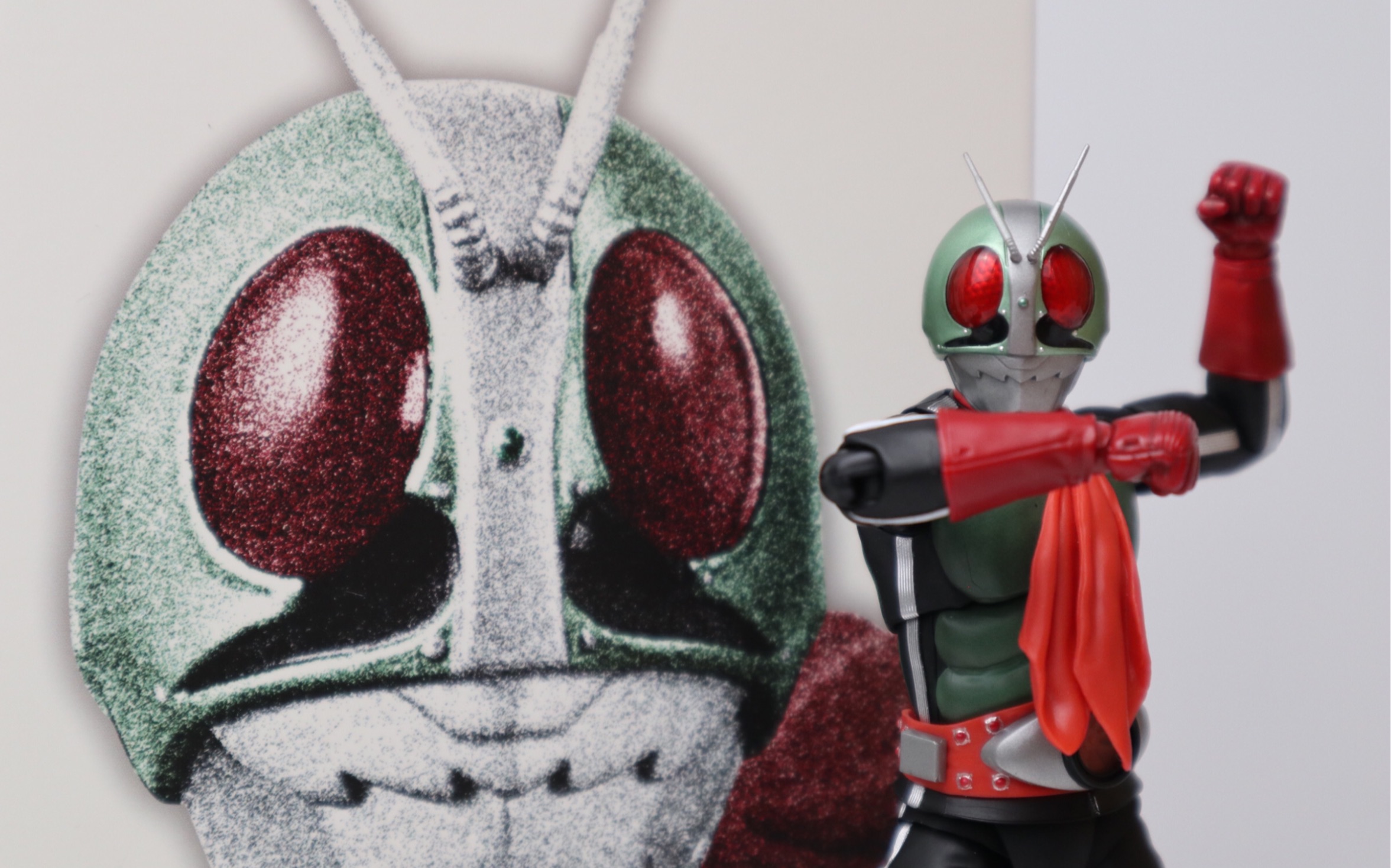 假面骑士真骨雕力之二号假面骑士真骨雕shf新二号