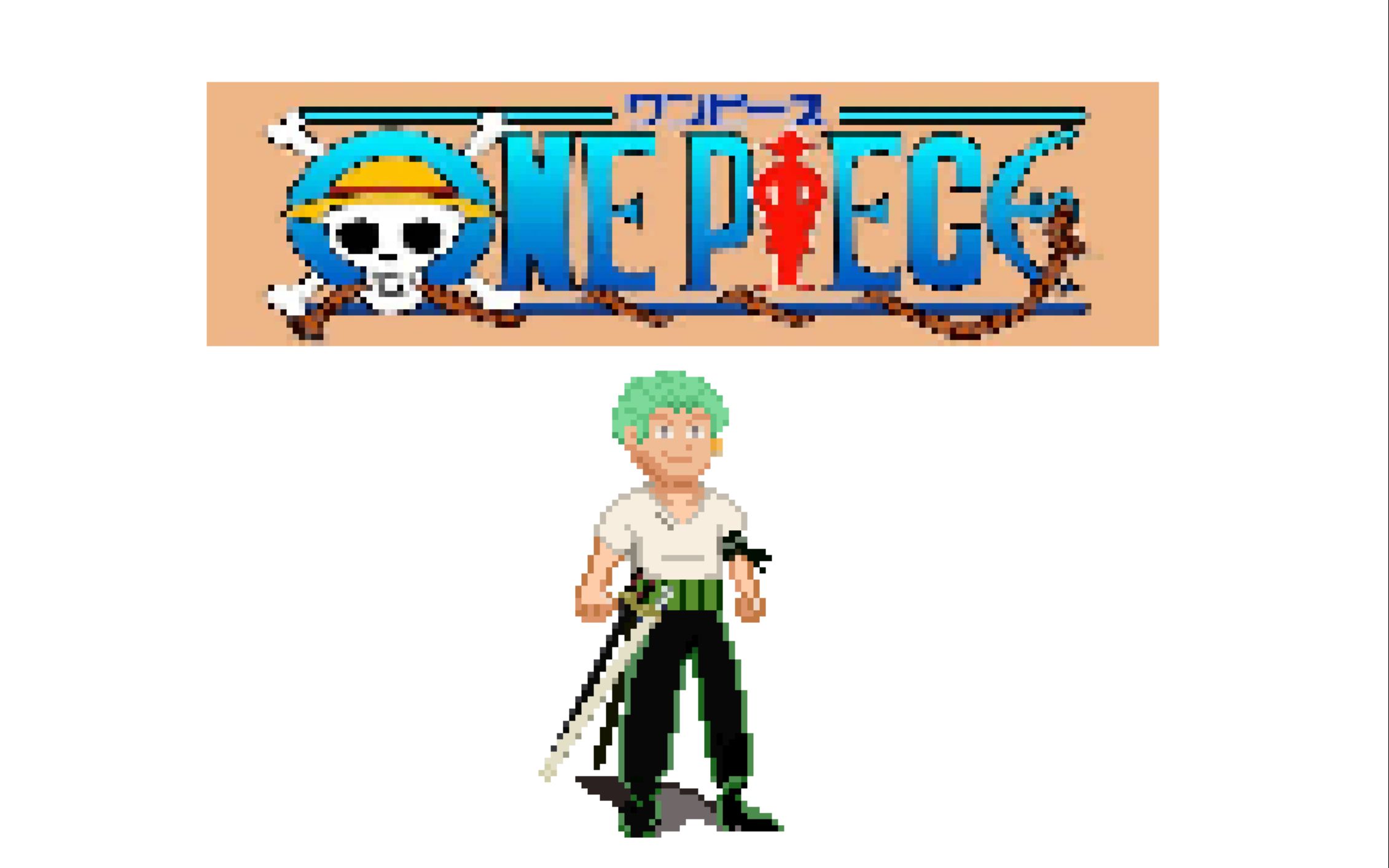 【像素画】海贼王:三刀刘索隆_哔哩哔哩 (゜-゜)つロ 干杯~-bilibili