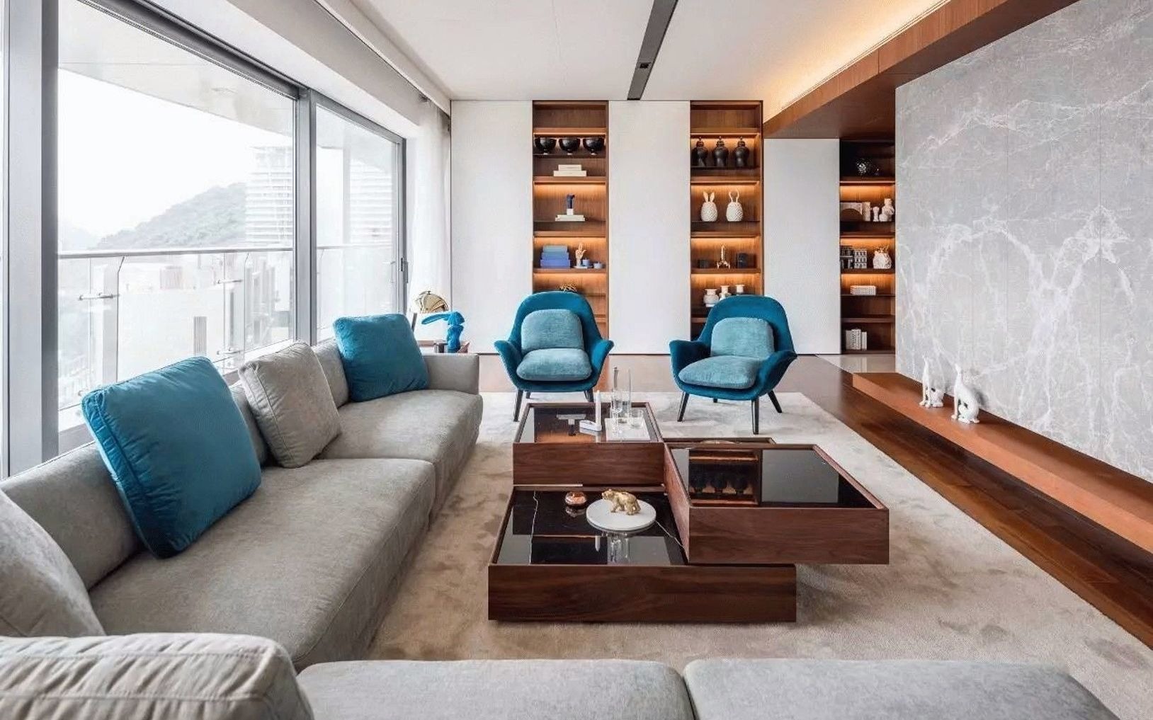 李玮珉中式案例 #样板间案例 汉京九榕台 李玮珉 #知末网