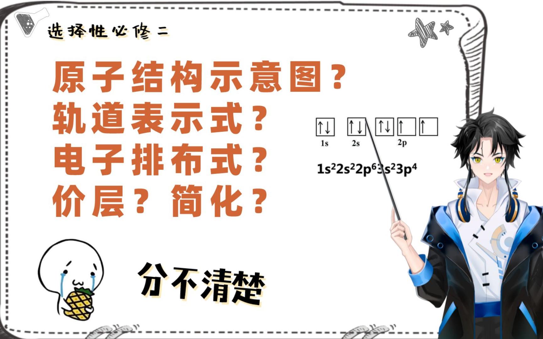 [图]原子结构示意图？轨道表示式？电子排布式？