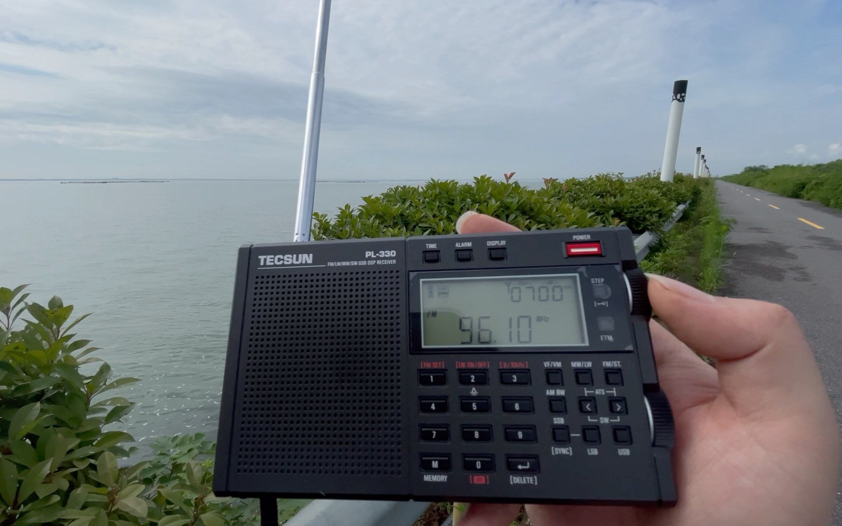 德生pl330收音机在苏州澄湖接收测试