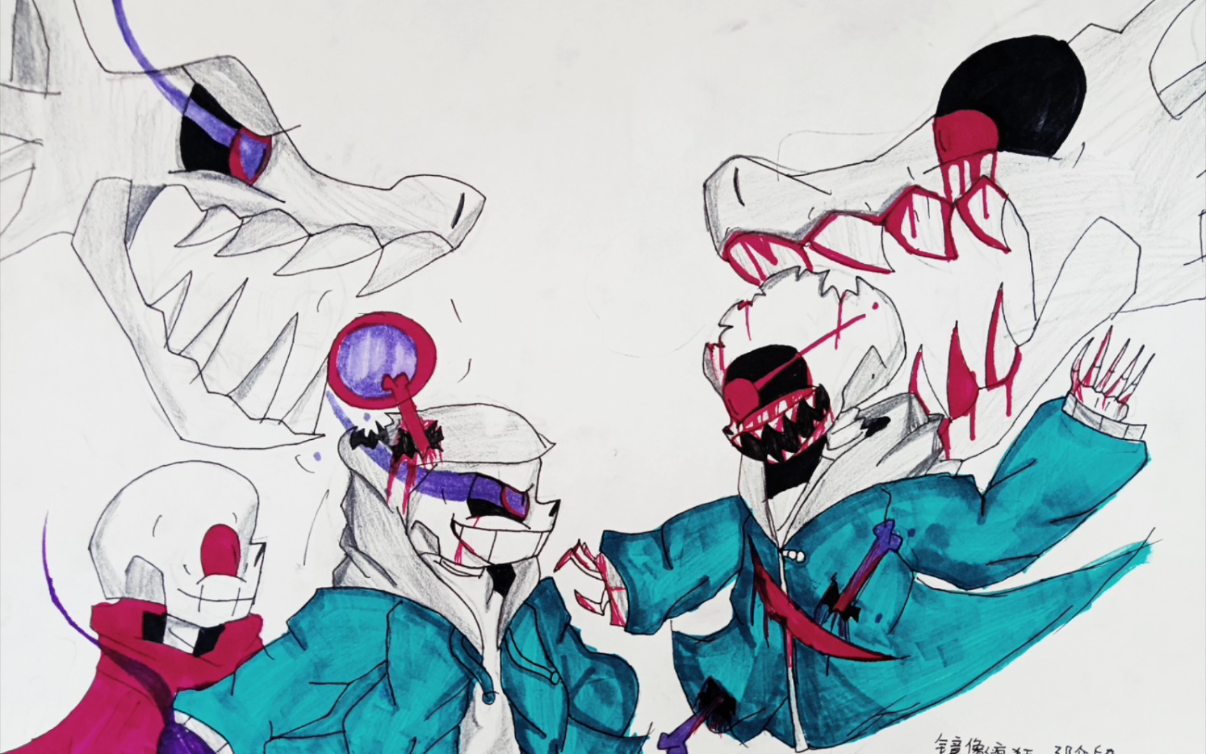 镜像疯狂三阶段mirroredlnsanitycoverscompletevideo手绘