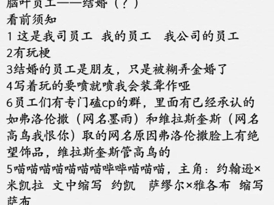 脑叶公司╱员工oc 文笔不好7000多字结尾写的太仓促了 有通讯录注意避雷哔哩哔哩bilibili脑叶公司