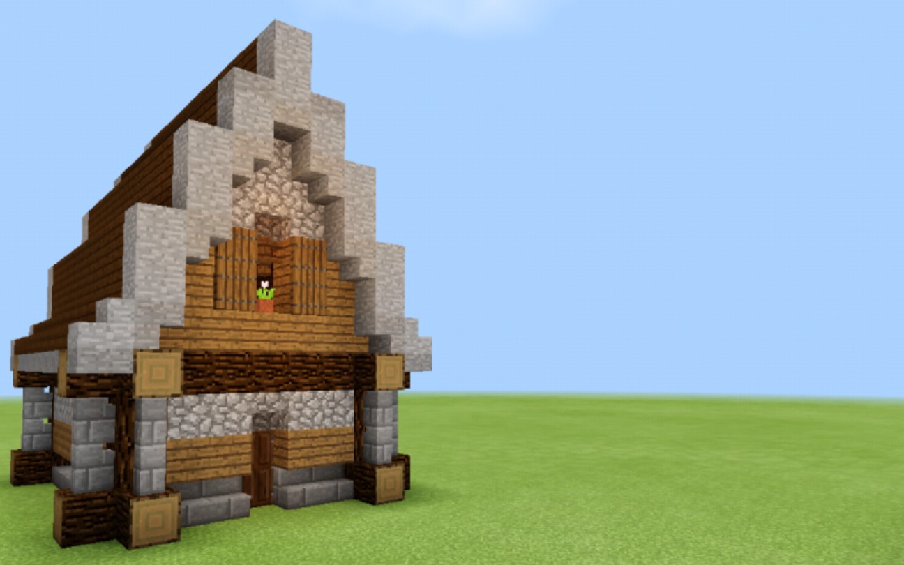 (我的世界/mc)手把手教你造中世纪 简单易懂的7x5中世纪小屋