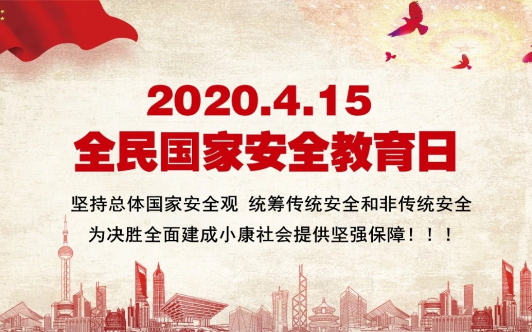 国家安全丨2020.4.15第五个“全民国家安全教育日”哔哩哔哩bilibili