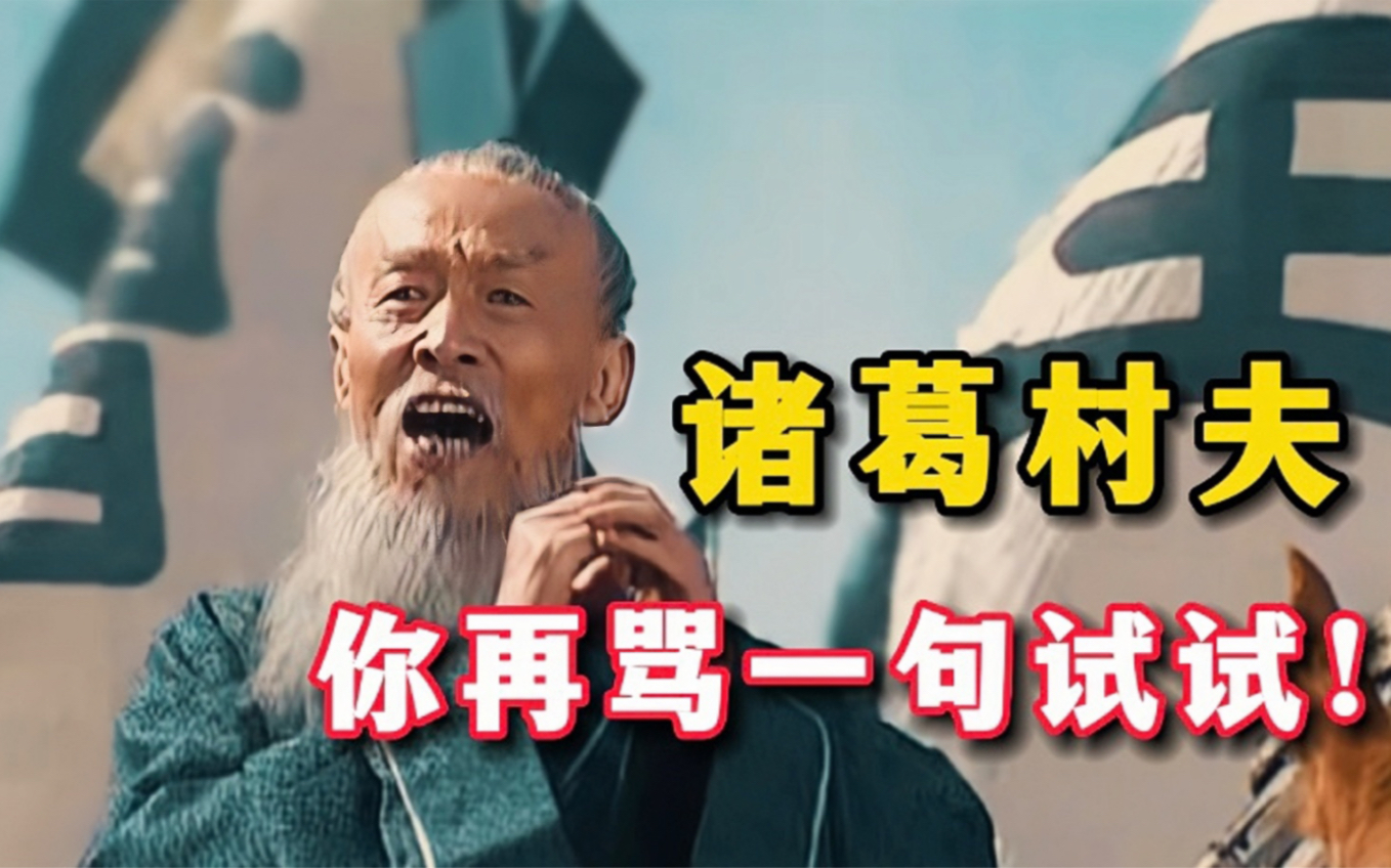 诸葛村夫,你再骂一句试试!我斯文的跟你讲道理,你骂街是吧?