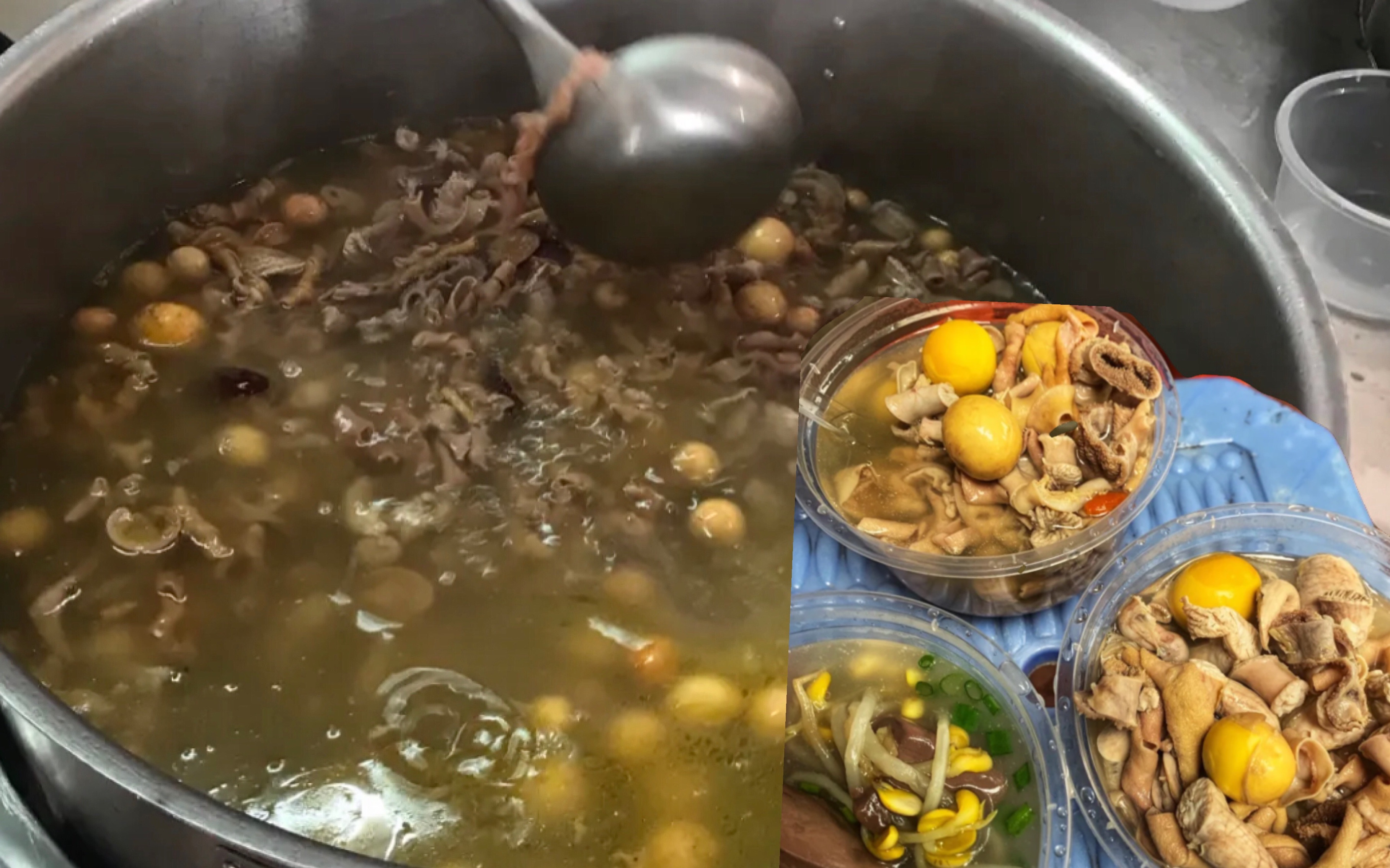 广州最火的板凳鸡杂汤没有桌子10元1碗每天只卖几小时想吃要碰运气