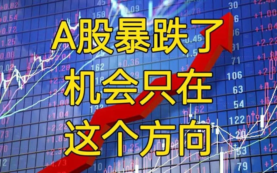a股:暴跌了!注意,机会只在这个方向!