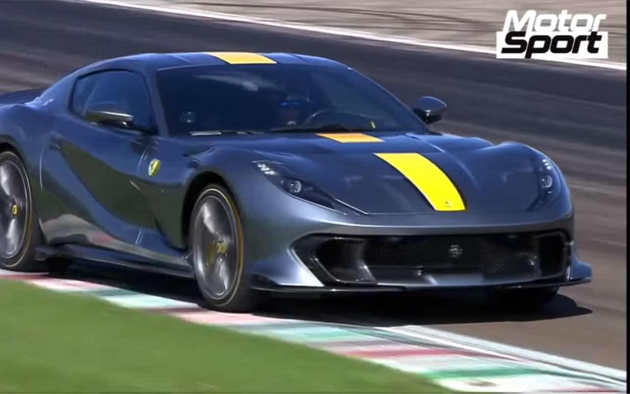 9500rpm!法拉利812 competizione 赛道测试