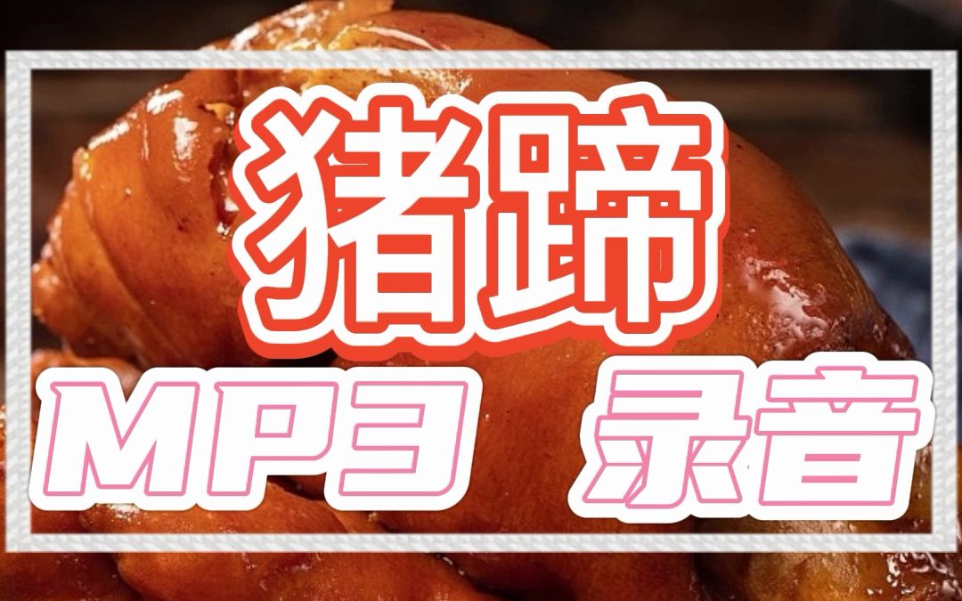 酱爆猪蹄广告录音mp3