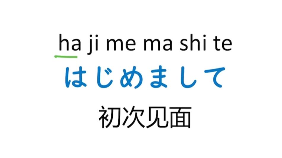 每天学一句日语|はじめまして 初次见面哔哩哔哩bilibili