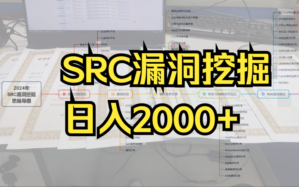 SRC漏洞挖掘,教你月入过万不是梦!(SRC漏洞网络安全)哔哩哔哩bilibili