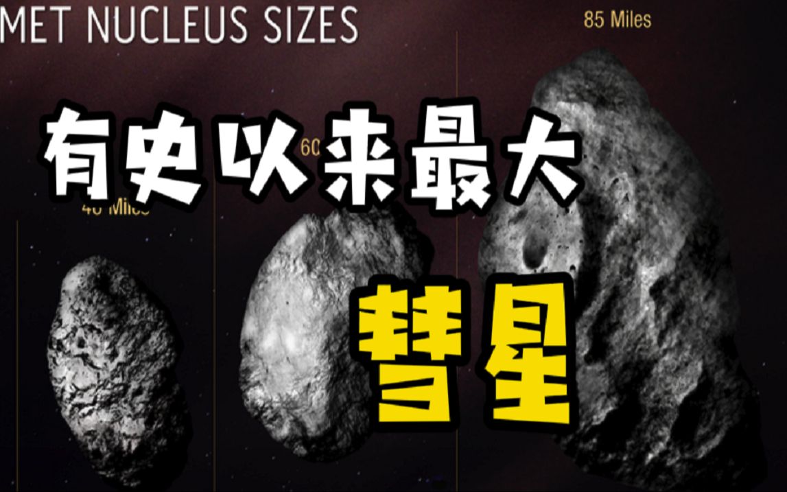 NASA哈勃空间望远镜证实了有史以来最大的彗星哔哩哔哩bilibili