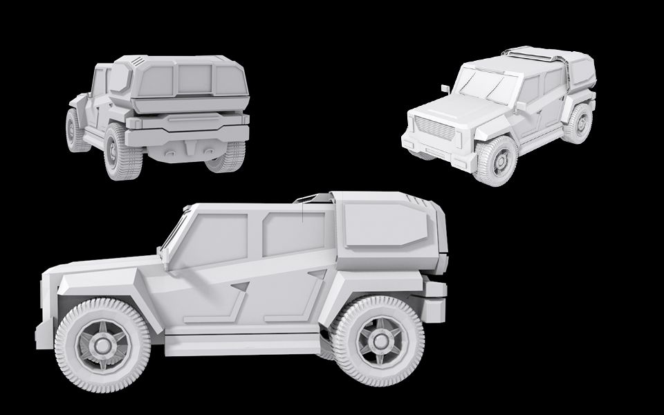 【3dmax教程】次世代汽车模型制作,次世代车辆建模,卡线布线技巧