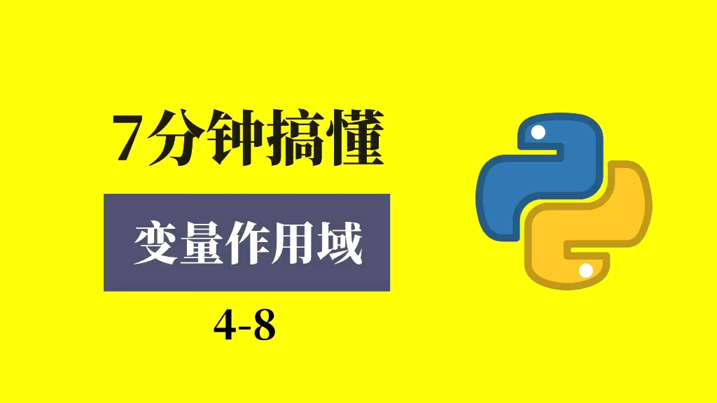 7分钟搞懂变量作用域这个概念#程序员 #编程 #python