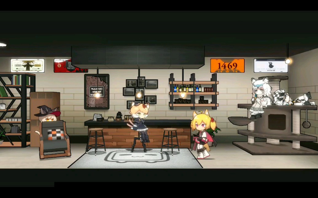 【明日方舟】猫干员的娱乐日常 心心念念的猫爬架