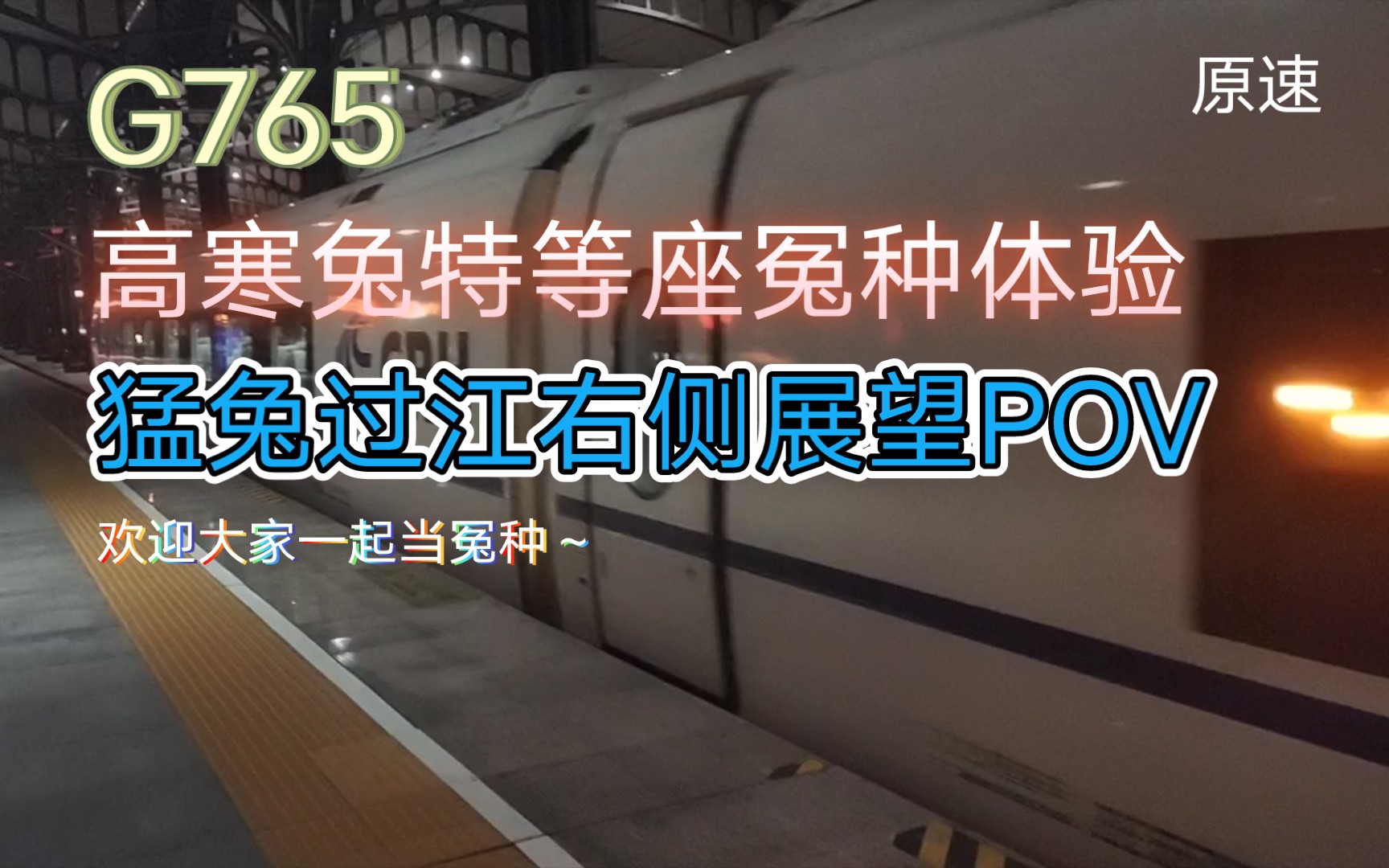 【铁路纪行】G765 一站距高寒兔特等座冤种体验 哈尔滨至哈尔滨北区间右侧展望POV哔哩哔哩bilibili