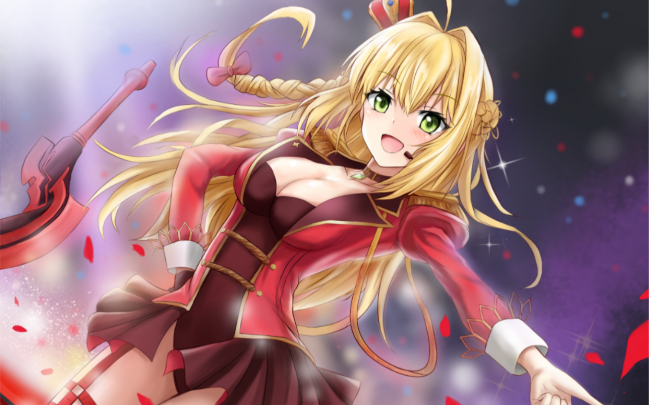 [fgo][1080p]五周年尼祿(saber)新靈衣(cv:丹下櫻) (宝具  ex攻击 3