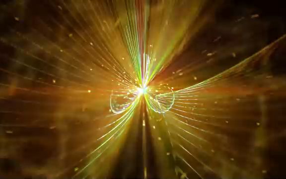 led视频素材 ▏s759 2k画质超唯美绚丽酷炫金色粒子光线光束华丽图案