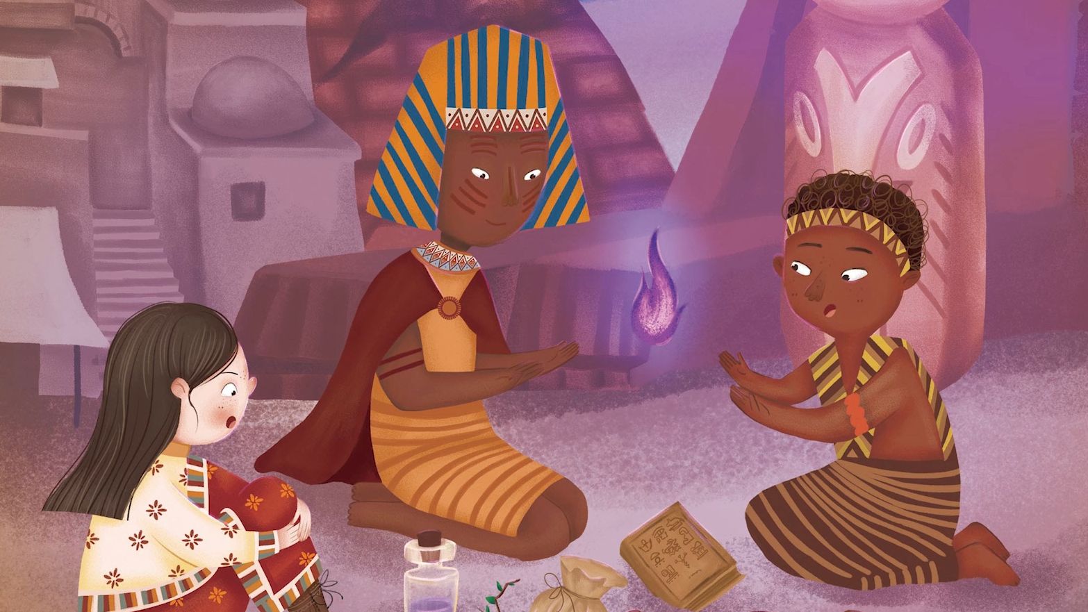 《阿西亚与五色圣火》-第二回-非洲篇,居然把"构建人类命运共同体"