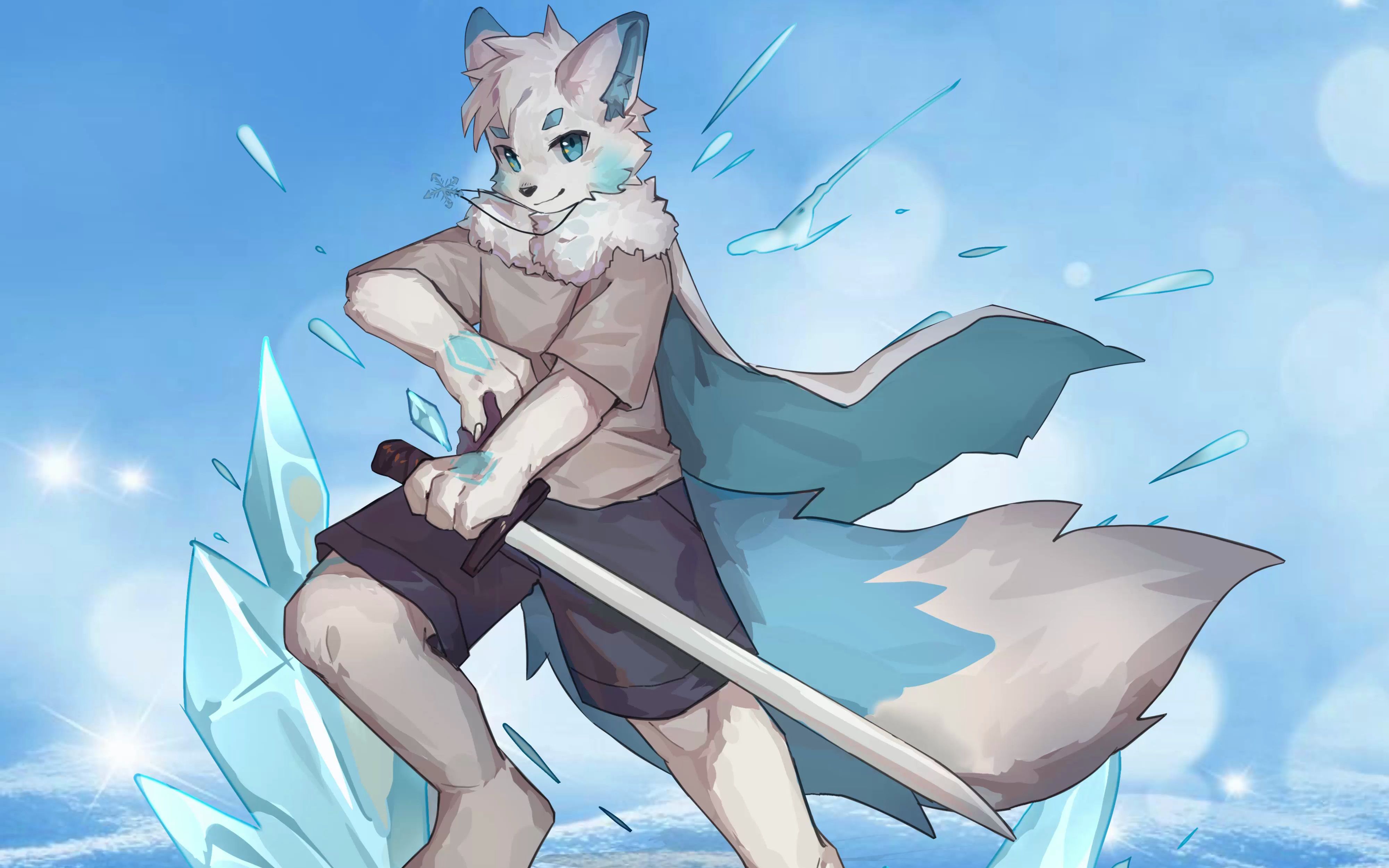 [l2d动图]是一只雪原白狼